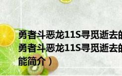 勇者斗恶龙11S寻觅逝去的时光五项修改器 V1.0 游侠版（勇者斗恶龙11S寻觅逝去的时光五项修改器 V1.0 游侠版功能简介）