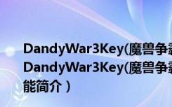 DandyWar3Key(魔兽争霸改键工具) V13.10.16 绿色版（DandyWar3Key(魔兽争霸改键工具) V13.10.16 绿色版功能简介）