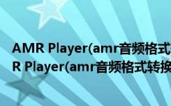 AMR Player(amr音频格式转换器) V1.4 汉化免费版（AMR Player(amr音频格式转换器) V1.4 汉化免费版功能简介）