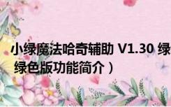 小绿魔法哈奇辅助 V1.30 绿色版（小绿魔法哈奇辅助 V1.30 绿色版功能简介）