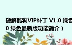 破解酷狗VIP补丁 V1.0 绿色最新版（破解酷狗VIP补丁 V1.0 绿色最新版功能简介）