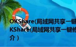 OKShare(局域网共享一键修复) V19.3.13 官方最新版（OKShare(局域网共享一键修复) V19.3.13 官方最新版功能简介）