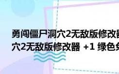 勇闯僵尸洞穴2无敌版修改器 +1 绿色免费版（勇闯僵尸洞穴2无敌版修改器 +1 绿色免费版功能简介）