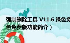 强制删除工具 V11.6 绿色免费版（强制删除工具 V11.6 绿色免费版功能简介）