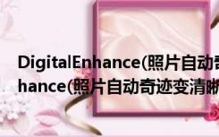 DigitalEnhance(照片自动奇迹变清晰) 绿色版（DigitalEnhance(照片自动奇迹变清晰) 绿色版功能简介）