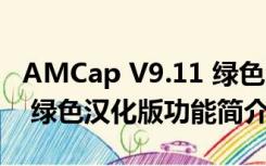 AMCap V9.11 绿色汉化版（AMCap V9.11 绿色汉化版功能简介）