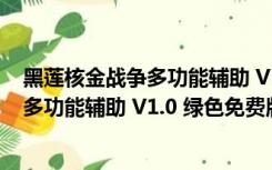 黑莲核金战争多功能辅助 V1.0 绿色免费版（黑莲核金战争多功能辅助 V1.0 绿色免费版功能简介）