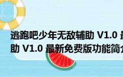 逃跑吧少年无敌辅助 V1.0 最新免费版（逃跑吧少年无敌辅助 V1.0 最新免费版功能简介）