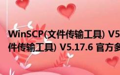 WinSCP(文件传输工具) V5.17.6 官方多语版（WinSCP(文件传输工具) V5.17.6 官方多语版功能简介）