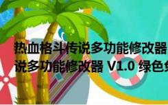 热血格斗传说多功能修改器 V1.0 绿色免费版（热血格斗传说多功能修改器 V1.0 绿色免费版功能简介）