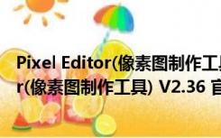 Pixel Editor(像素图制作工具) V2.36 官方版（Pixel Editor(像素图制作工具) V2.36 官方版功能简介）