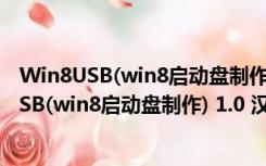 Win8USB(win8启动盘制作) 1.0 汉化绿色免费版（Win8USB(win8启动盘制作) 1.0 汉化绿色免费版功能简介）