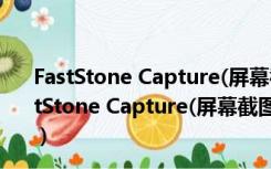 FastStone Capture(屏幕截图软件) V8.7 中文破解版（FastStone Capture(屏幕截图软件) V8.7 中文破解版功能简介）