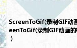 ScreenToGif(录制GIF动画的软件) V2.34 绿色汉化版（ScreenToGif(录制GIF动画的软件) V2.34 绿色汉化版功能简介）