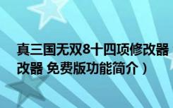 真三国无双8十四项修改器 免费版（真三国无双8十四项修改器 免费版功能简介）