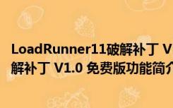 LoadRunner11破解补丁 V1.0 免费版（LoadRunner11破解补丁 V1.0 免费版功能简介）