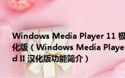 Windows Media Player 11 极品音频插件SRS CircleSurround II 汉化版（Windows Media Player 11 极品音频插件SRS CircleSurround II 汉化版功能简介）