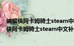 蝙蝠侠阿卡姆骑士steam中文补丁 V1.7 绿色免费版（蝙蝠侠阿卡姆骑士steam中文补丁 V1.7 绿色免费版功能简介）