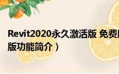 Revit2020永久激活版 免费版（Revit2020永久激活版 免费版功能简介）