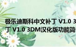 极乐迪斯科中文补丁 V1.0 3DM汉化版（极乐迪斯科中文补丁 V1.0 3DM汉化版功能简介）