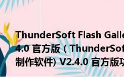 ThunderSoft Flash Gallery Creator(Flash制作软件) V2.4.0 官方版（ThunderSoft Flash Gallery Creator(Flash制作软件) V2.4.0 官方版功能简介）