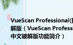 VueScan Professional(扫描仪增强软件) V9.7.25 中文破解版（VueScan Professional(扫描仪增强软件) V9.7.25 中文破解版功能简介）