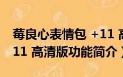 莓良心表情包 +11 高清版（莓良心表情包 +11 高清版功能简介）