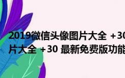 2019微信头像图片大全 +30 最新免费版（2019微信头像图片大全 +30 最新免费版功能简介）