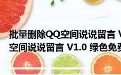 批量删除QQ空间说说留言 V1.0 绿色免费版（批量删除QQ空间说说留言 V1.0 绿色免费版功能简介）