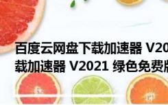 百度云网盘下载加速器 V2021 绿色免费版（百度云网盘下载加速器 V2021 绿色免费版功能简介）