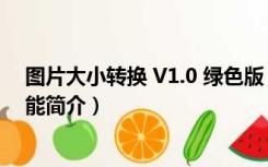 图片大小转换 V1.0 绿色版（图片大小转换 V1.0 绿色版功能简介）