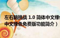 左右脑挑战 1.0 简体中文绿色免费版（左右脑挑战 1.0 简体中文绿色免费版功能简介）