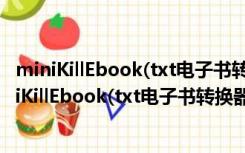 miniKillEbook(txt电子书转换器) V1.07 绿色免费版（miniKillEbook(txt电子书转换器) V1.07 绿色免费版功能简介）