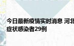 今日最新疫情实时消息 河北11月5日新增确诊病例1例、无症状感染者29例