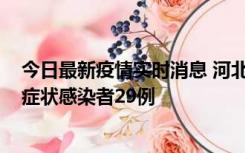 今日最新疫情实时消息 河北11月5日新增确诊病例1例、无症状感染者29例