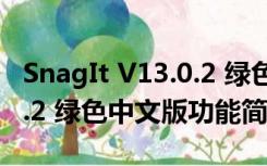 SnagIt V13.0.2 绿色中文版（SnagIt V13.0.2 绿色中文版功能简介）