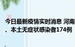 今日最新疫情实时消息 河南11月5日新增本土确诊病例16例、本土无症状感染者174例