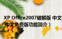 XP Office2007破解版 中文免费版（XP Office2007破解版 中文免费版功能简介）