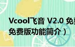 Vcool飞音 V2.0 免费版（Vcool飞音 V2.0 免费版功能简介）