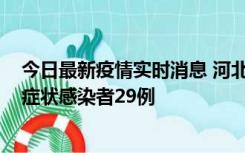 今日最新疫情实时消息 河北11月5日新增确诊病例1例、无症状感染者29例