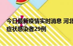 今日最新疫情实时消息 河北11月5日新增确诊病例1例、无症状感染者29例