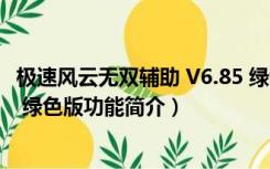 极速风云无双辅助 V6.85 绿色版（极速风云无双辅助 V6.85 绿色版功能简介）