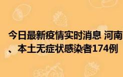 今日最新疫情实时消息 河南11月5日新增本土确诊病例16例、本土无症状感染者174例