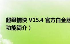 超级捕快 V15.4 官方白金版（超级捕快 V15.4 官方白金版功能简介）