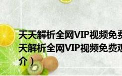 天天解析全网VIP视频免费观看软件 V1.2 绿色免费版（天天解析全网VIP视频免费观看软件 V1.2 绿色免费版功能简介）