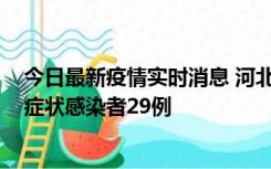 今日最新疫情实时消息 河北11月5日新增确诊病例1例、无症状感染者29例