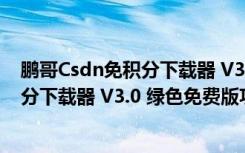 鹏哥Csdn免积分下载器 V3.0 绿色免费版（鹏哥Csdn免积分下载器 V3.0 绿色免费版功能简介）