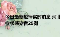 今日最新疫情实时消息 河北11月5日新增确诊病例1例、无症状感染者29例