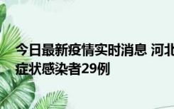 今日最新疫情实时消息 河北11月5日新增确诊病例1例、无症状感染者29例