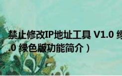 禁止修改IP地址工具 V1.0 绿色版（禁止修改IP地址工具 V1.0 绿色版功能简介）